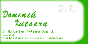 dominik kutsera business card